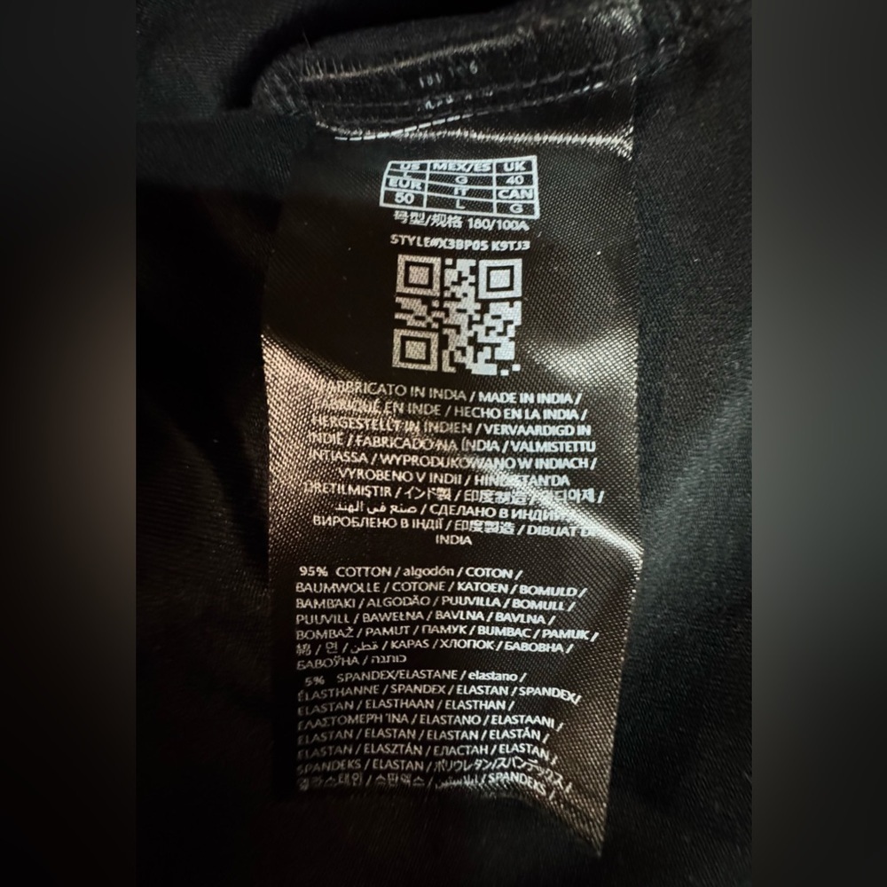 Guess Black Tan Ria Geometric Polo | GUESS Shirt - Picture 10 of 11
